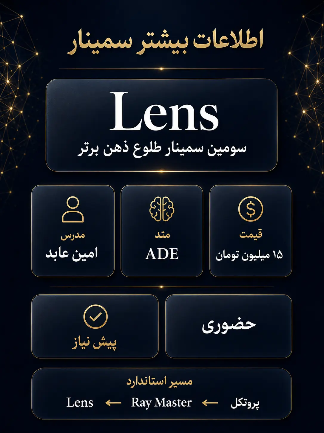 اطلاعات بیشتر سمینار Lens