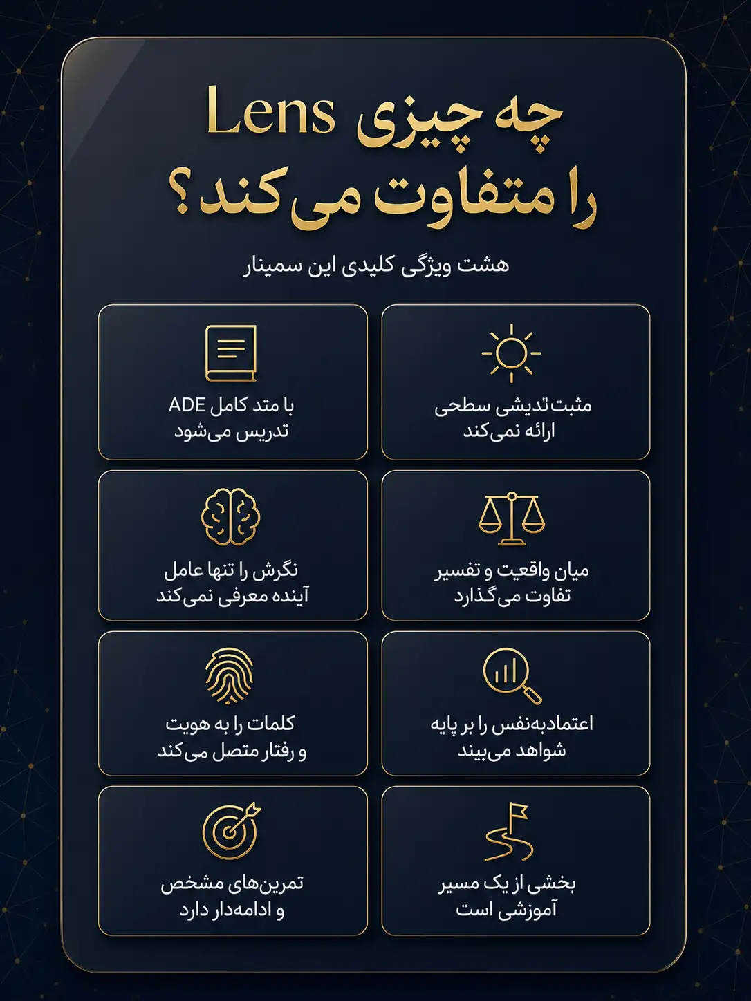 چرا سمینار لنز متفاوت است؟